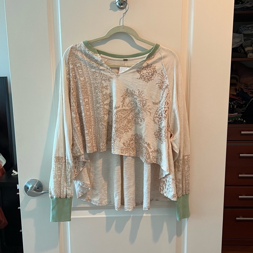 Free People True Perfection Tee In Almond Milk - Picture 7 of 16